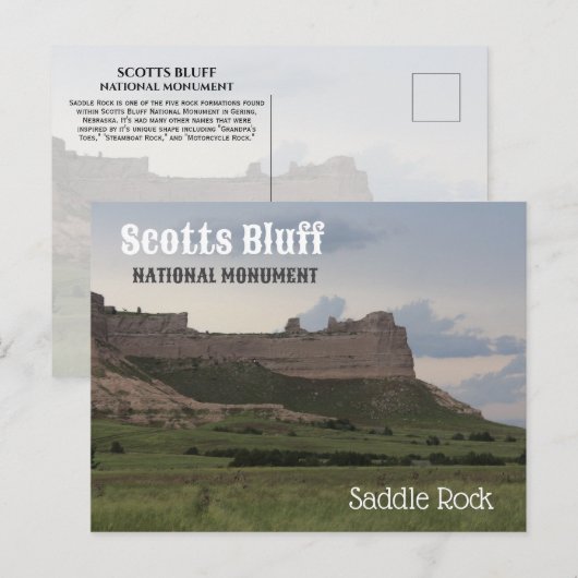 Saddle Rock, Scotts Bluff National Monument, NE Po ポストカード (正面/裏面)