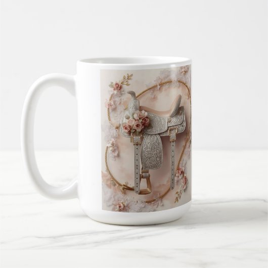 Saddle & Sparkle – Western Wedding Mug コーヒーマグカップ (左)