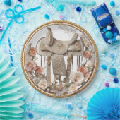 Saddle & Sparkle – Western Wedding Paper Plates ペーパープレート (パーティー)