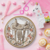Saddle & Sparkle – Western Wedding Paper Plates ペーパープレート (パーティー)