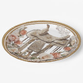 Saddle & Sparkle – Western Wedding Paper Plates ペーパープレート (アングル)