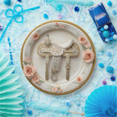 Saddle & Sparkle – Western Wedding Paper Plates ペーパープレート (パーティー)