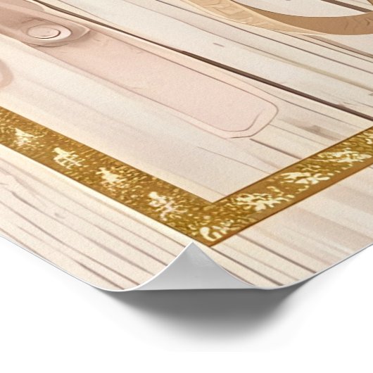 Saddle & Sparkle – Western Wedding Posters & Signa ポスター (角)