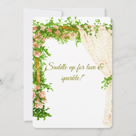 Saddle & Sparkle – Western Wedding Save the Date C (裏面)