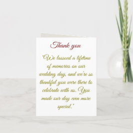 Saddle & Sparkle Western Wedding Thank You Card サンキューカード