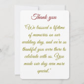 Saddle & Sparkle – Western Wedding Thank-You Card サンキューカード (裏面)