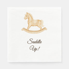 "Saddle Up" Boho Western Baby Shower Napkin スタンダードランチョンナプキン