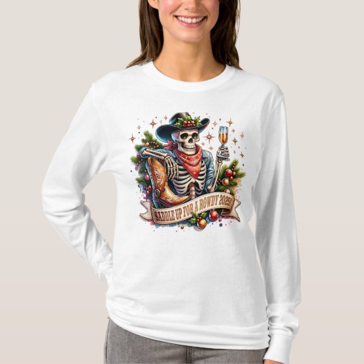 Saddle Up For A Rowdy 2025 Tシャツ (正面)