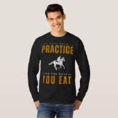Saddle Up for Giggles:乗馬練習Tee - Tシャツ (正面フル)