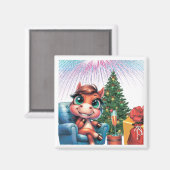 Saddle Up for Magic! Fun Horse Designs for New Yea マグネット (正面/裏面)