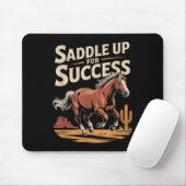 Saddle Up For Success Western Motivation マウスパッド (マウス)
