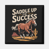 Saddle Up For Success Western Motivation  マグネット (正面)