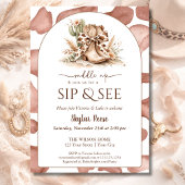 Saddle Up Rustic Western Sip And See Arched  招待状