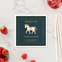 Saddle Up Vintage Preppy Horse Birthday 