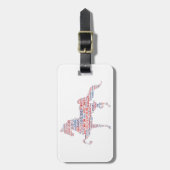 Saddlebredの荷物のラベル ラゲッジタグ (正面縦)