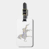 Saddlebredの荷物のラベル ラゲッジタグ (正面縦)