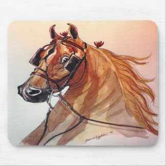 Saddlebredの馬のマウスパッド マウスパッド