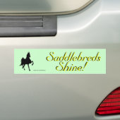 Saddlebreds バンパーステッカー (車上)