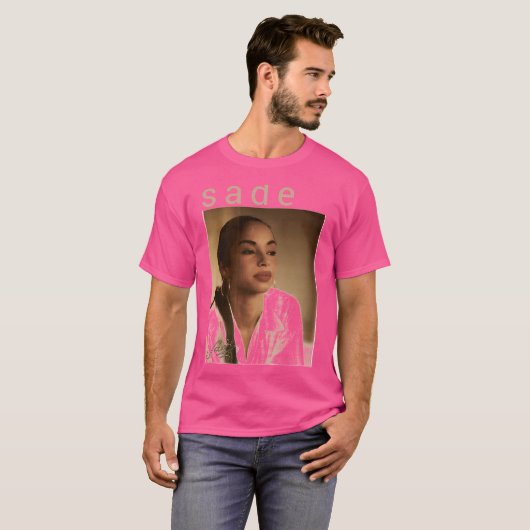 Sade Aduミュージックバンドジャズポップ・アートのヴィンテージシグネチャーRet Tシャツ (正面フル)