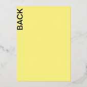 sadfsadf 箔招待状 (裏面)
