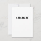 sadfsdfsdfsd サンキューカード (正面)