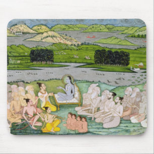 Sadhusの広場に説教するShri Sukdevji マウスパッド