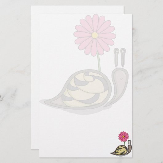 Sadieかたつむりの文房具 便箋 (正面/裏面)