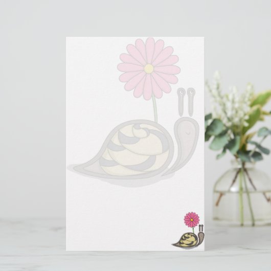 Sadieかたつむりの文房具 便箋 (スタンド正面)