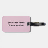Sadieピンクのブタの~のかわいくガーリーなかわいい ラゲッジタグ (裏面横)