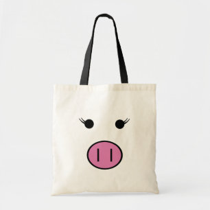 Sadieピンクのブタ トートバッグ