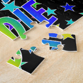 "SADIE"名、おもしろい"ハッピーバースデー" ジグソーパズル (側面)