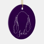 Sadie Ornament (Paw Prints) セラミックオーナメント (右)