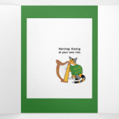 Sadie the Sneak Tri Fold St. Patrick's Day Card 三つ折りクリスマスカード (内部中)