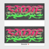 Sadie Vorname Name Graffiti Aufkleber Sticker シール (シート)