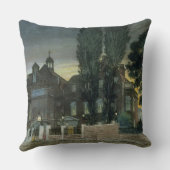 Sadlerの井戸1826年(着色された版木、銅版、版画) クッション (裏面)