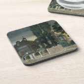 Sadlerの井戸1826年(着色された版木、銅版、版画) コースター (左側)