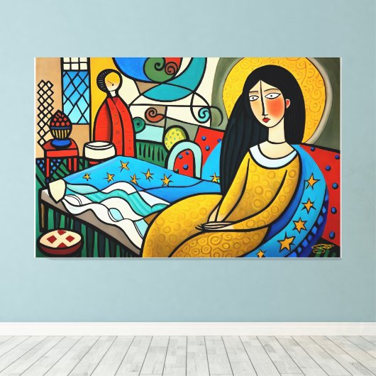 Sadness devours the soul キャンバスプリント (インサイチュ (ウッドフロア))