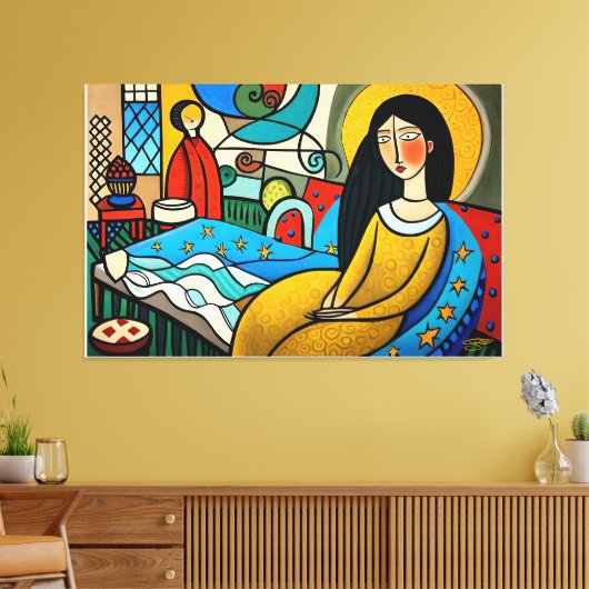 Sadness devours the soul キャンバスプリント (インサイチュ (リビング))