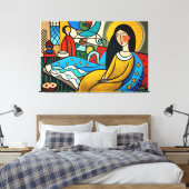 Sadness devours the soul キャンバスプリント (インサイチュ (寝室))