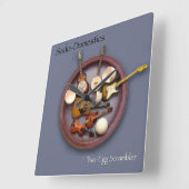 Sado-Domesticsの2卵の周波数変換器の柱時計 スクエア壁時計 (傾斜)