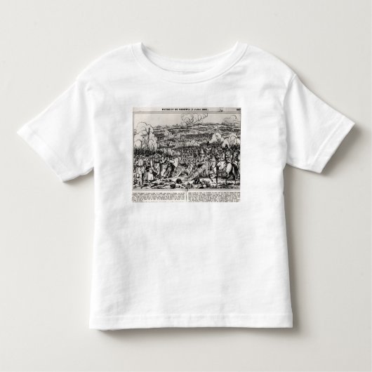Sadowaの戦い、1866年7月3日 トドラーTシャツ (正面)