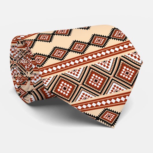 Sadu Tribal Seamless Pattern ネクタイ (ロール)