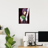 Saeko Busujima Highschool of the dead ポスター (ホームオフィス)