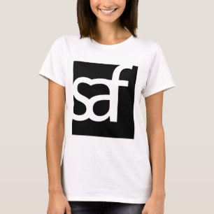 SAFのロゴT (前部及び背部) Tシャツ