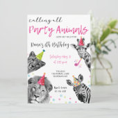 Safariすべての動物を野生のパーティー 招待状 (スタンド正面)