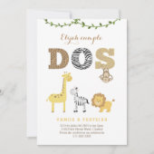 Safariでの第2期の招待状スペインの、サファリテーマ 招待状 (正面)