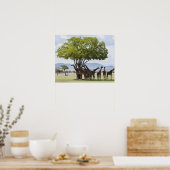 Safariで |みくみ国立公園,タンザニア ポスター (キッチン)