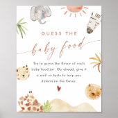 SAFARIのベビー食のゲームサインを推測 ポスター (正面)