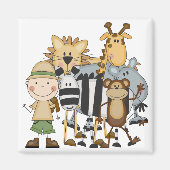 Safariの少年Tシャツとギフト マグネット (正面)