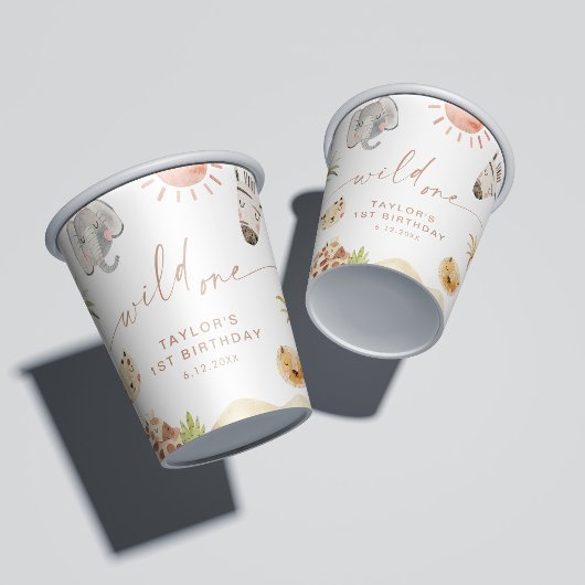 SAFARIの最初の誕生日パーティー 紙コップ